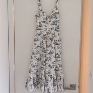 Reformation Blue Twail Dress